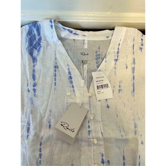 Rails Thea tie waist blouse  rayon/ linen blend blouse size S, M, L, NWT - Picture 13 of 14